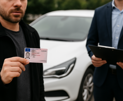 Pot închiria o mașină dacă am permisul de conducere suspendat?